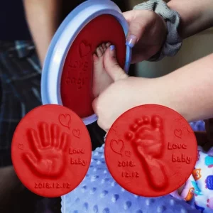 Argila/Areia para brincar 20g - Formato Pé e Mão para bebê recém-nascido