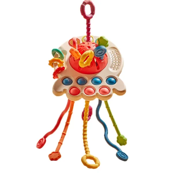 Brinquedos sensoriais para bebês 0-12 meses - Bola / Chocalho / Mordedor de silicone - Image 42